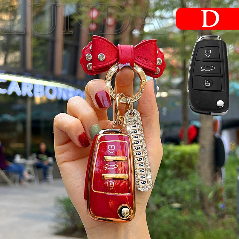 TPU Car Remote Key Cover Case Shell Fob Keychain For Audi A1 A3 A6 Q2 Q3 Q7 TT TTS R8 S3 S6 RS3 RS6 Car Keyring Auto Accessories
TPU Car Remote Key Cover Case Shell Fob Keychain For Audi A1 A3 A6 Q2 Q3 Q7 TT TTS R8 S3 S6 RS3 RS6 Car Keyring Auto Accessories