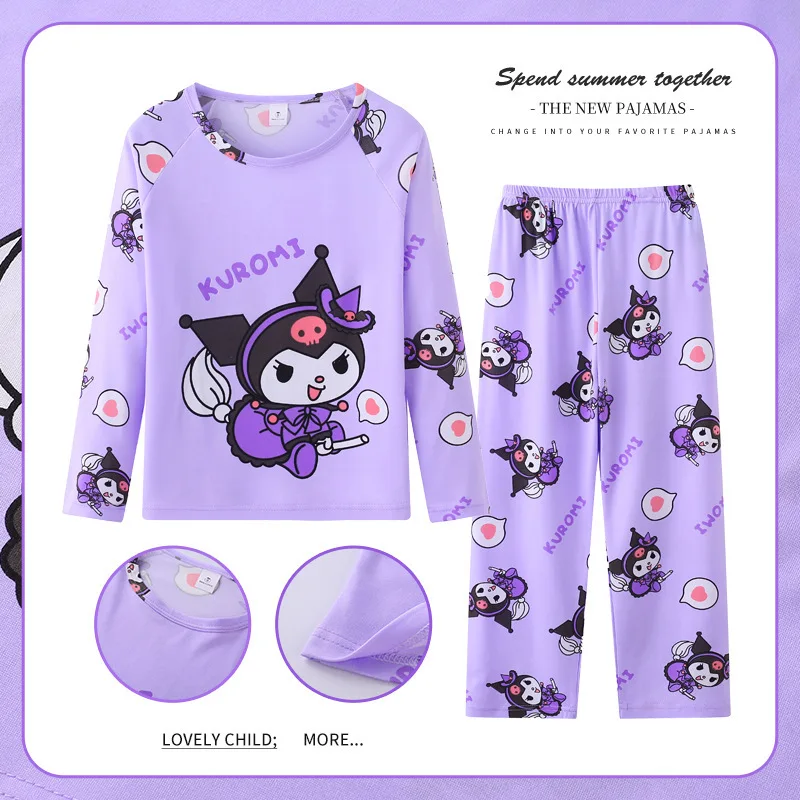 Miniso Kawaii Kuromi Cinnamoroll Pochacco Children Milk Silk Pajamas Sets Cute Girl Clothes Boy Sleepwear Spring Kids Loungewear
Miniso Kawaii Kuromi Cinnamoroll Pochacco Children Milk Silk Pajamas Sets Cute Girl Clothes Boy Sleepwear Spring Kids Loungewear