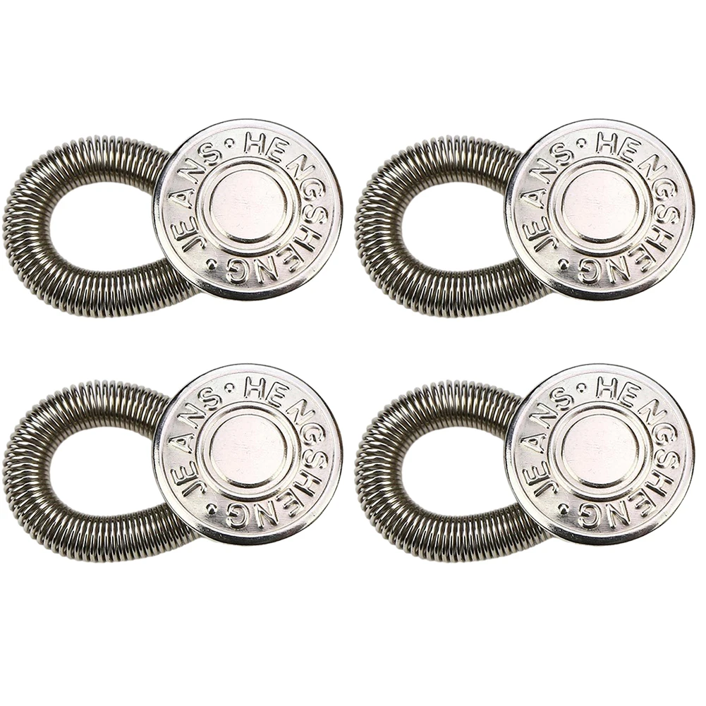 Stylish Metal Button Extenders Seamfree Design Make Your For pants More Comfortable Suitable for Men and Women Set of 4
Stylish Metal Button Extenders Seamfree Design Make Your For pants More Comfortable Suitable for Men and Women Set of 4