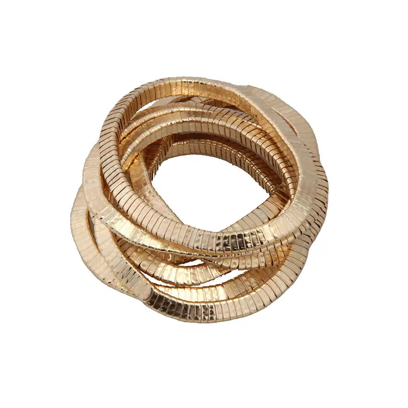 Bilandi-Bracelets multi-couches en métal pour femmes, bijoux modernes, design populaire, cadeaux de fête, accessoires fins, tendance, nouveau, 2024 6