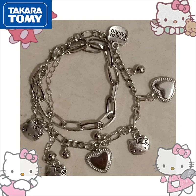 TAKARA TOMY в форме сердца Hello Kitty мультфильм милый креативный милый сплав двойной слой искусственная кожа подарок для девушки пары
TAKARA TOMY в форме сердца Hello Kitty мультфильм милый креативный милый сплав двойной слой искусственная кожа подарок для девушки пары