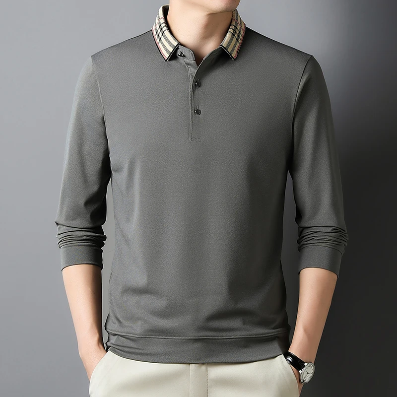 New Autumn Men's Casual Plaid Collar Polo Long Sleeve Polo Shirt Business Daily Men's Top
New Autumn Men's Casual Plaid Collar Polo Long Sleeve Polo Shirt Business Daily Men's Top