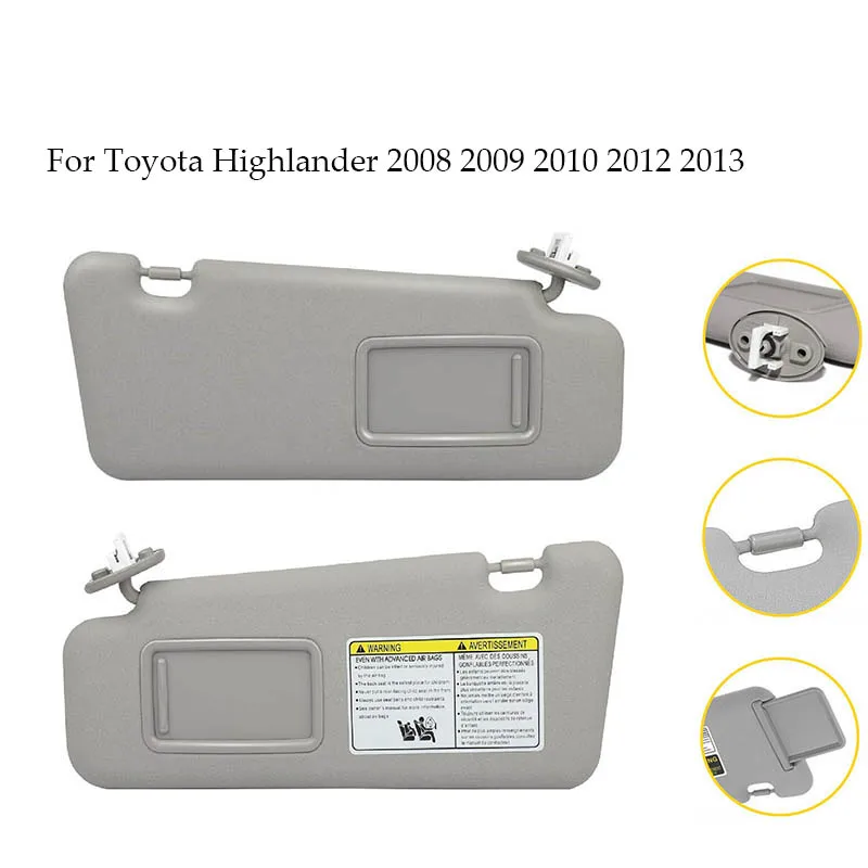 

For Toyota Highlander 2008 2009 2010 2012 2013 Car Sun Visors Accessories 74320-48500-B0 7432048500E0 7432048500B0