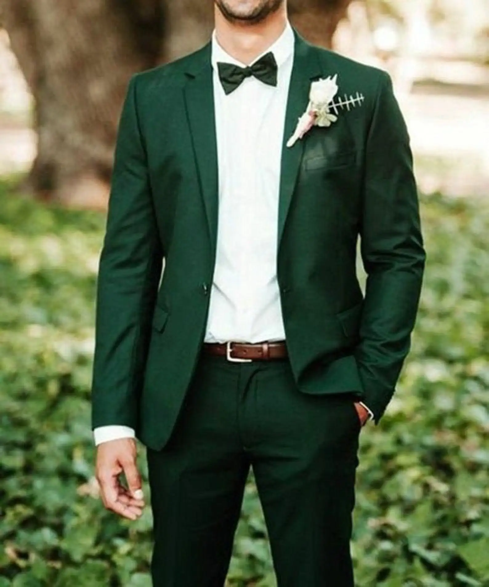 Male Tuxedo Slim Fit Wedding Suits For Men Notch Lapel Terno Maculino One Button Two Pieces (Jacket+Pants) Conjuntos De Blazer 
Male Tuxedo Slim Fit Wedding Suits For Men Notch Lapel Terno Maculino One Button Two Pieces (Jacket+Pants) Conjuntos De Blazer