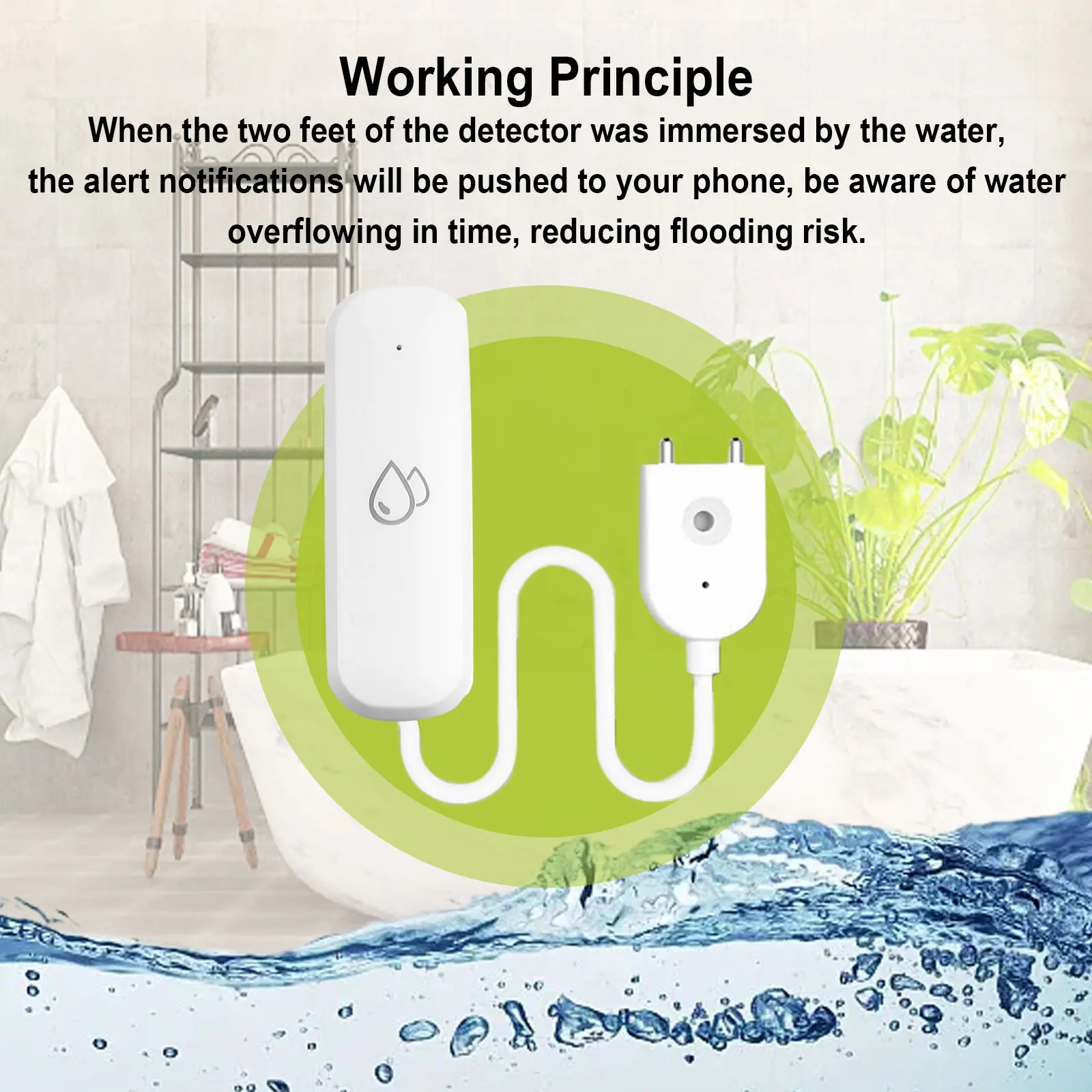 Practical Solar Leakage Alarm Sensor Regular Defense Timely Identify Water Leakage Alarm Water Level APP Remote
Practical Solar Leakage Alarm Sensor Regular Defense Timely Identify Water Leakage Alarm Water Level APP Remote