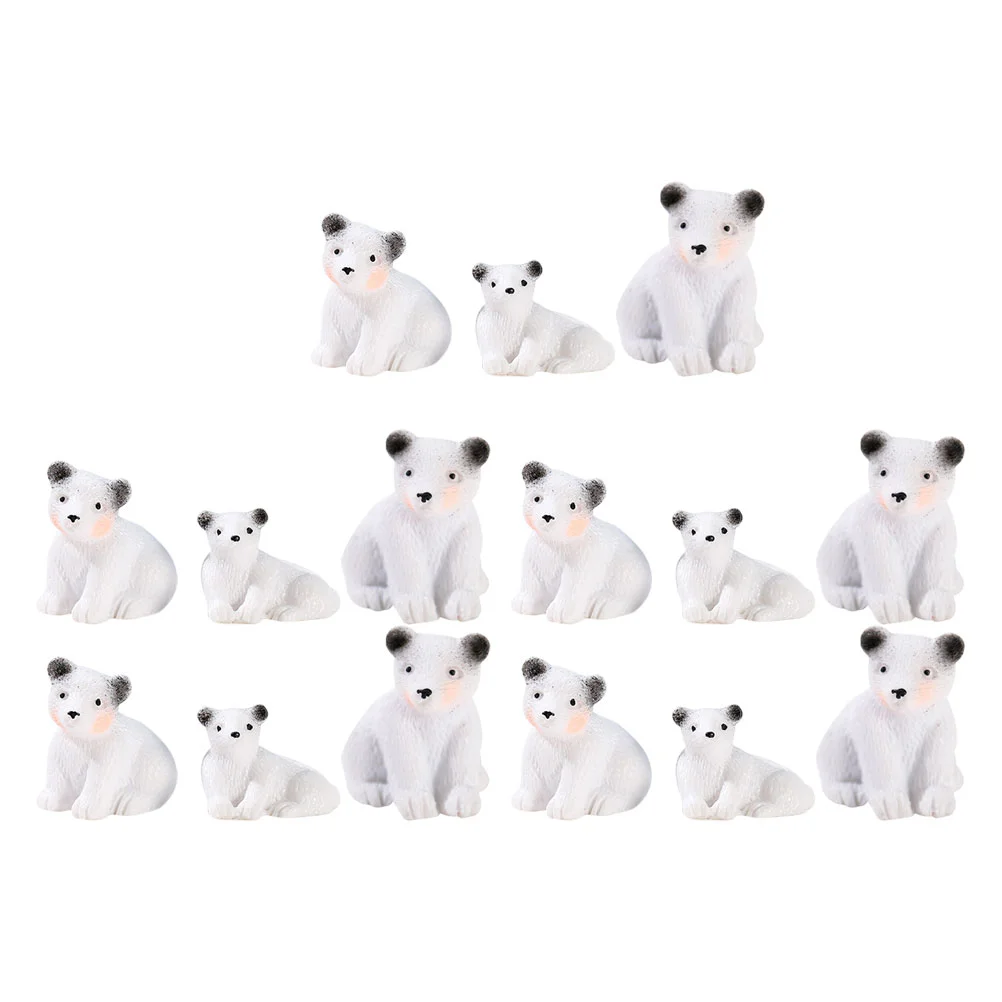 15Pcs Lovely Simulated White Bear Decorations Animal Crafts Microlandscape Decors 
15Pcs Lovely Simulated White Bear Decorations Animal Crafts Microlandscape Decors
