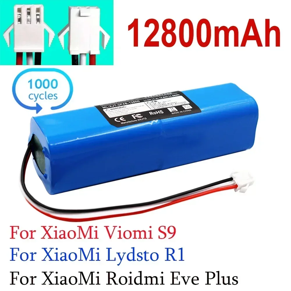 Replacement For XiaoMi Lydsto R1 Roidmi Eve Plus Viomi S9 Robot Vacuum Cleaner Battery Pack Capacity 12800mAh Accessories Parts
Replacement For XiaoMi Lydsto R1 Roidmi Eve Plus Viomi S9 Robot Vacuum Cleaner Battery Pack Capacity 12800mAh Accessories Parts