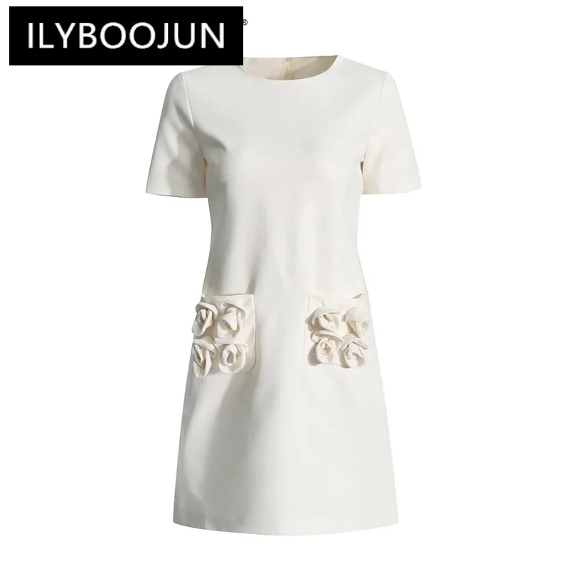 ILYBOOJUN Solid Elegant Patchwork Appliques Dress For Women Round Neck Short Sleeve High Waist Temperament Dresses Female
ILYBOOJUN Solid Elegant Patchwork Appliques Dress For Women Round Neck Short Sleeve High Waist Temperament Dresses Female