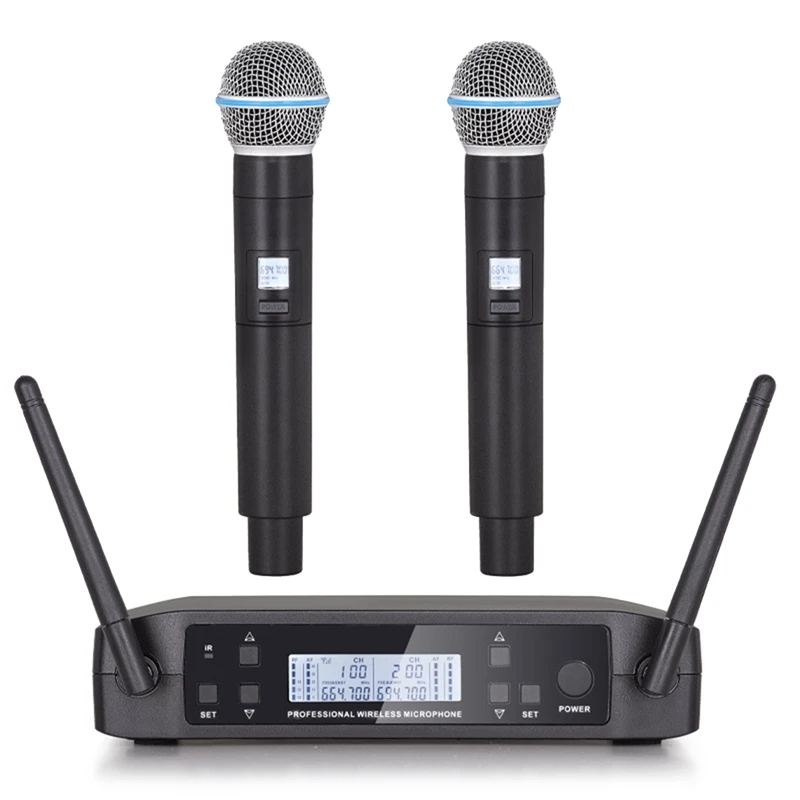 Wireless Microphone GLXD4 Professional UHF System Handheld Mic For Stage Speech Wedding Show Band Party Church-US Plug
Wireless Microphone GLXD4 Professional UHF System Handheld Mic For Stage Speech Wedding Show Band Party Church-US Plug