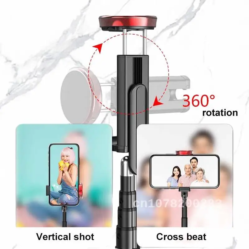 

Bluetooth Integrated Aluminum Alloy Retractable Portable Selfie Live Broadcast Phone Holder Tripod Selfie Stick For Mobile Phone