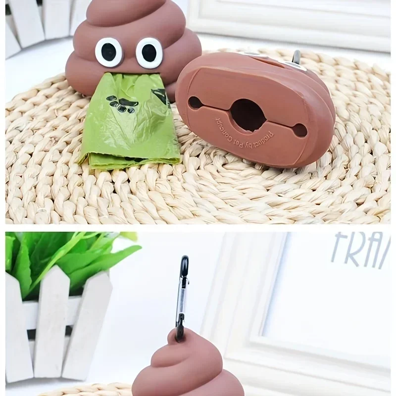 Portable Dog Poop Bag Dispenser – Creative Pet Waste Bag Holder for Easy Manure Cleaning Portable Dog Poop Bag Dispenser – Creative Pet Waste Bag Holder for Easy Manure Cleaning