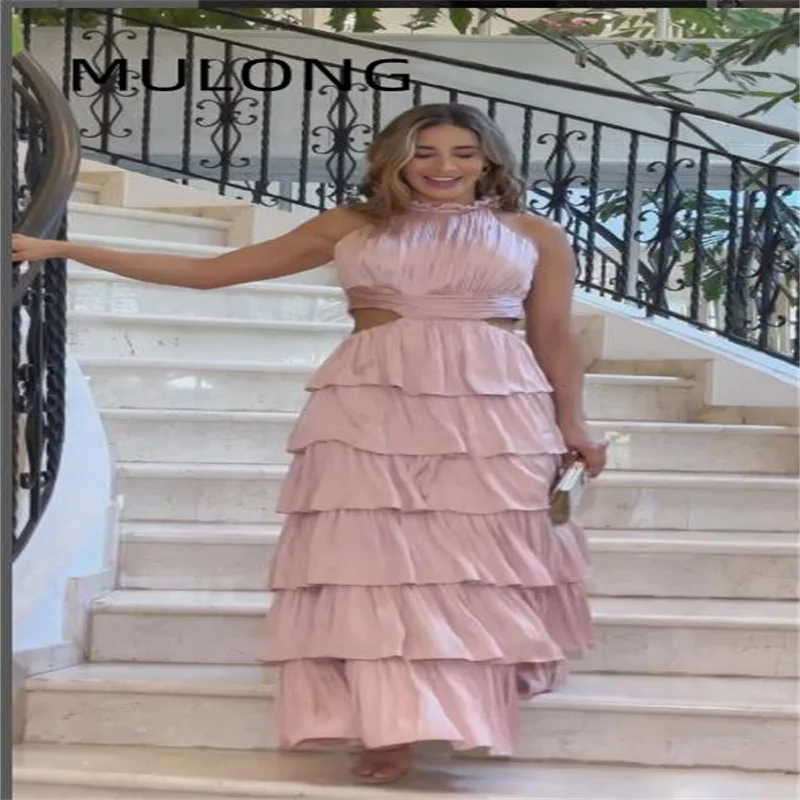 MULONG Pink Hater Long Beach Dresses For Women Cascading Ruffles Prom Dresses 2023 Knee Leagth Women's Luxury Girl Party Dress
MULONG Pink Hater Long Beach Dresses For Women Cascading Ruffles Prom Dresses 2023 Knee Leagth Women's Luxury Girl Party Dress