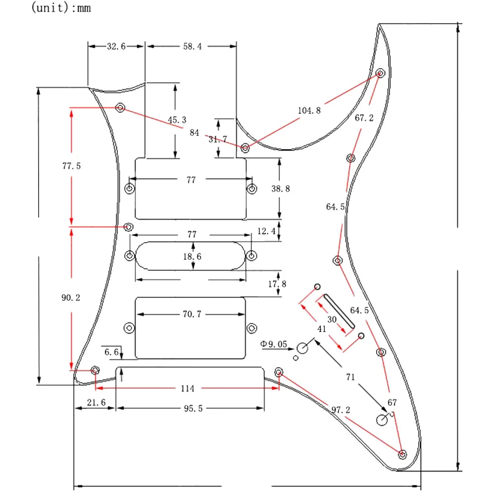 Пикап для электрогитары HSH Pickguard 300*230*30 мм, хамбакер, многоцветный пикап Pickguard, сменный прочный
Пикап для электрогитары HSH Pickguard 300*230*30 мм, хамбакер, многоцветный пикап Pickguard, сменный прочный