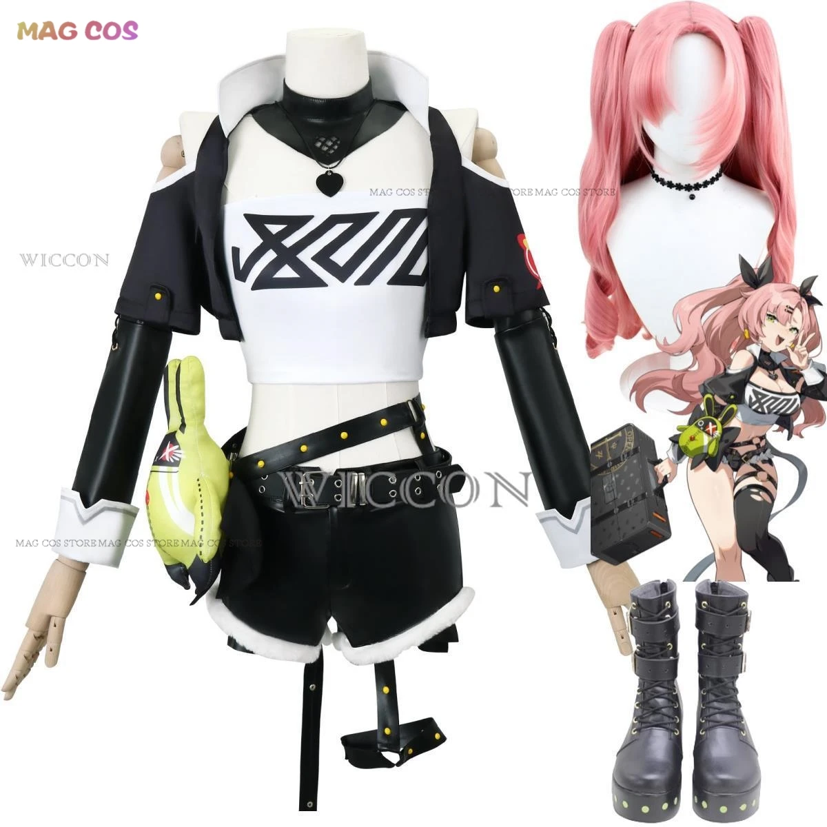 Game Zenless Zone Zero Nicole Demara Cosplay Costume Gentle House Wig Short Coat T-shirt Uniform Boot Woman Sexy Christmas Suit
Game Zenless Zone Zero Nicole Demara Cosplay Costume Gentle House Wig Short Coat T-shirt Uniform Boot Woman Sexy Christmas Suit