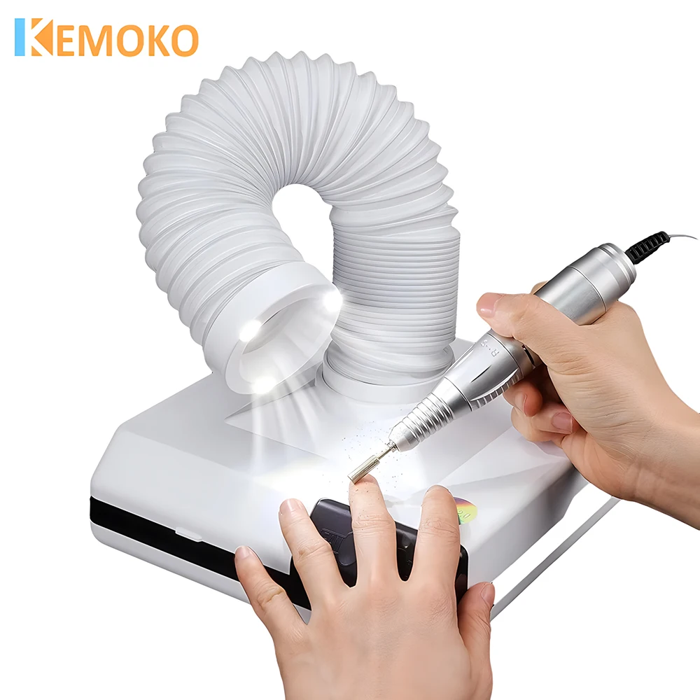 

60W Nail Dust Collector Machine Nail Art Salon Dust Suction Dust Vacuum Cleaner Manicure Pedicure Nail Remover Powerful Fan