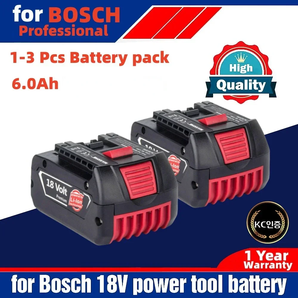 Высокопроизводительные аккумуляторные батареи 6,0 Ач для Bosch 18 в, профессиональный электроинструмент GSR/GKS/GWS/GSB/BAT, литий-ионные батареи и зарядное устройство
Высокопроизводительные аккумуляторные батареи 6,0 Ач для Bosch 18 в, профессиональный электроинструмент GSR/GKS/GWS/GSB/BAT, литий-ионные батареи и зарядное устройство