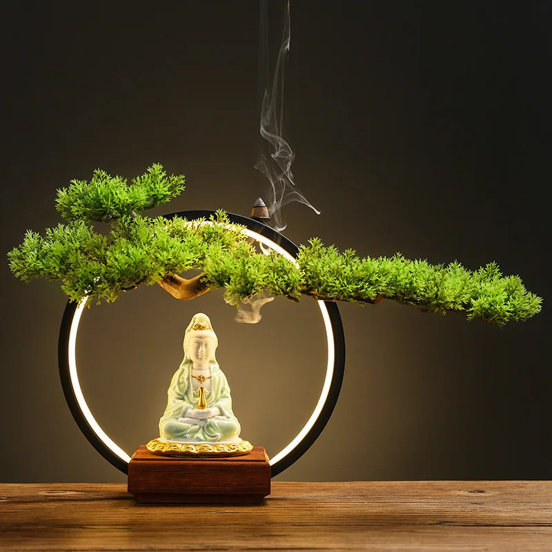 Ceramic Zen Incence Burner Backflow Buddha Censer Waterfall Smoke Fountain Incense Holder Burner Kit Porta Inciensos Home Decor
Ceramic Zen Incence Burner Backflow Buddha Censer Waterfall Smoke Fountain Incense Holder Burner Kit Porta Inciensos Home Decor