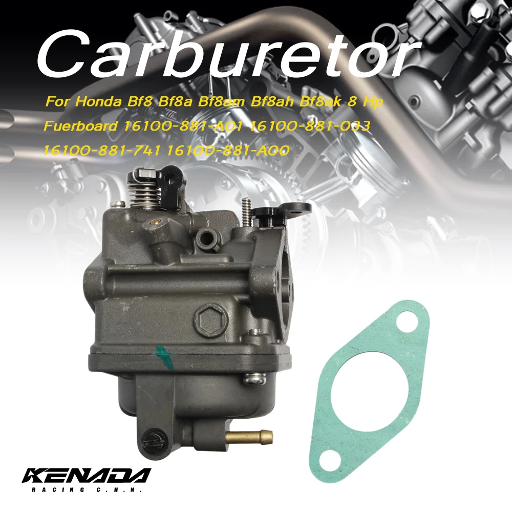 Outboard Carburador For Honda Bf8 Bf8a Bf8am Bf8ah Bf8ak 8 Hp Fuerboard 16100-881-A01 16100-881-033 16100-881-741 16100-881-A00
Outboard Carburador For Honda Bf8 Bf8a Bf8am Bf8ah Bf8ak 8 Hp Fuerboard 16100-881-A01 16100-881-033 16100-881-741 16100-881-A00