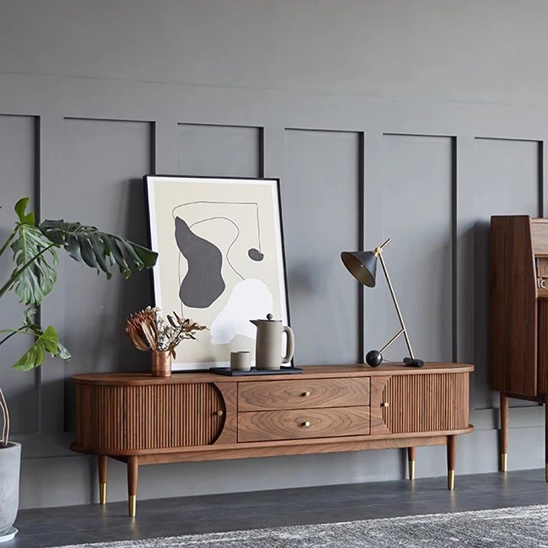 Storage Wood Walnut TV Table Light Luxury Floor European Wooden TV Table Retro Cabinet Muebles Salon Moderno Home Furniture
Storage Wood Walnut TV Table Light Luxury Floor European Wooden TV Table Retro Cabinet Muebles Salon Moderno Home Furniture