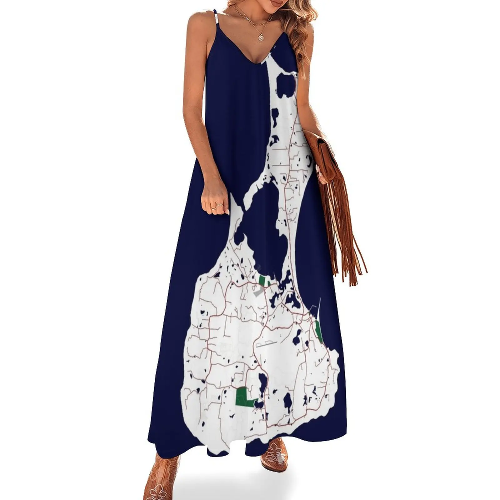 New Custom Map Print of Block Island Sleeveless Dress Women's summer dress dress women summer 2023
New Custom Map Print of Block Island Sleeveless Dress Women's summer dress dress women summer 2023