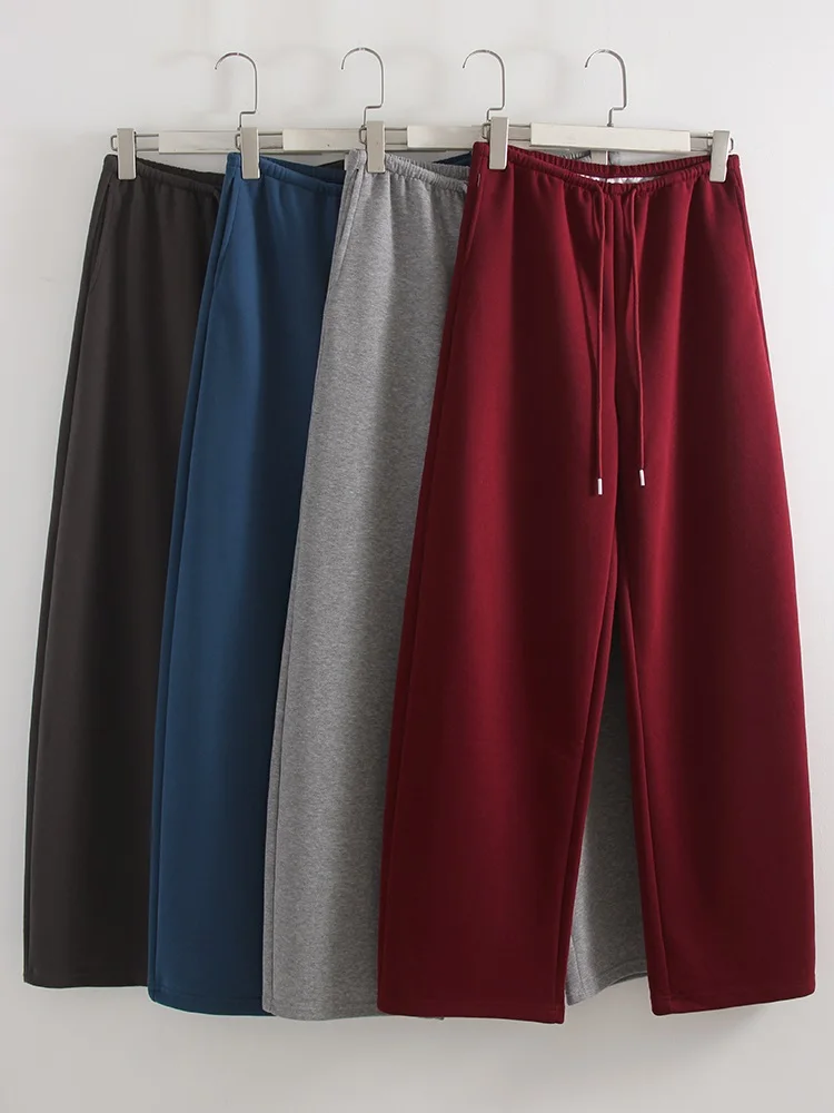 بنطلون رياضي نسائي من ستريمجيرل بلون أزرق ربيعي، واسع الساق وفضفاض مع حبل ربط، بنطلون قطني أحمر فضفاض للنساء بخصر عالٍ بنطلون رياضي نسائي من ستريمجيرل بلون أزرق ربيعي، واسع الساق وفضفاض مع حبل ربط، بنطلون قطني أحمر فضفاض للنساء بخصر عالٍ