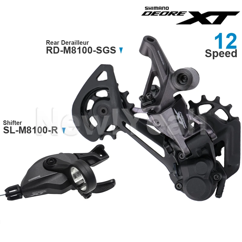 

SHIMANO DEORE XT M8100 12v groupset 1x12-speed shifter SL- M8100-R rear derailleur RD-M8100-SGS Original