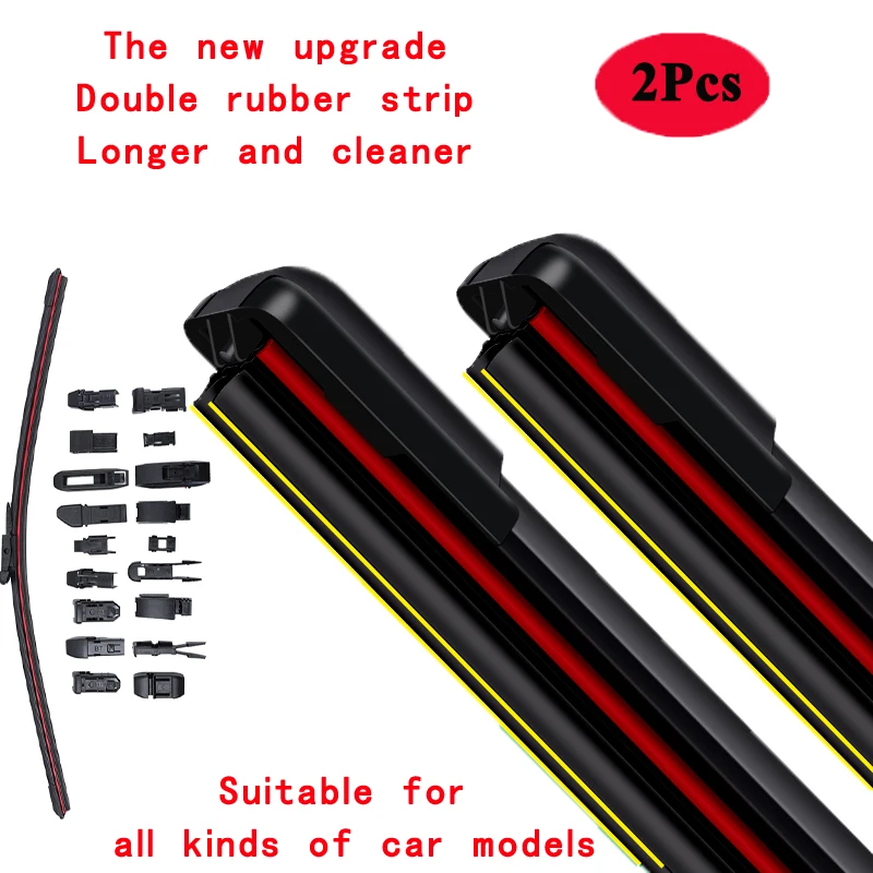 

For BMW 5 Series G30 G31 G38 520d 530d 530i 535i 540i 550i Sedan 2016 2017 2018 2019 2020 2021 2022 Double Rubber Wiper Blade