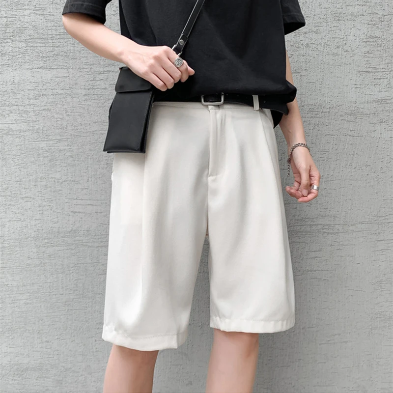 Men Solid Color Straight Pocket suit Shorts Summer Casual Loose Wide-leg short pants Streetwear Simple Fashion bermuda masculina
Men Solid Color Straight Pocket suit Shorts Summer Casual Loose Wide-leg short pants Streetwear Simple Fashion bermuda masculina