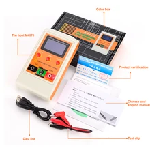 M4070 Digital LCR Meter 1% Accuracy AutoRange Component Capacitance Inductance Tester LCD Display USB Charger LCR Data Record
M4070 Digital LCR Meter 1% Accuracy AutoRange Component Capacitance Inductance Tester LCD Display USB Charger LCR Data Record