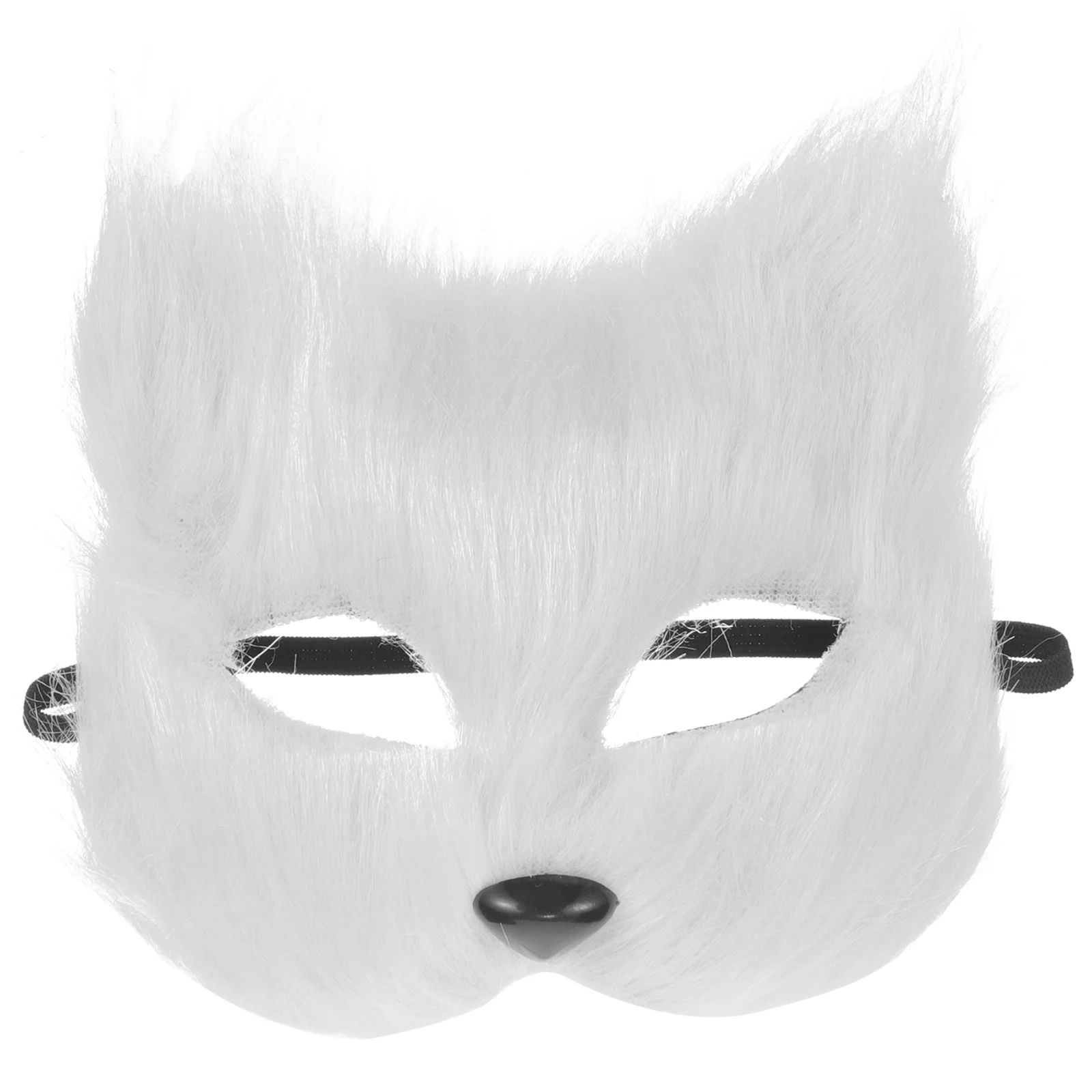 

Cat Mask Plush Furry Fox Masks Wolf Animal Cosplay Half Face Mask Therian Mask Costume Props Masquerade Carnival Easter Party