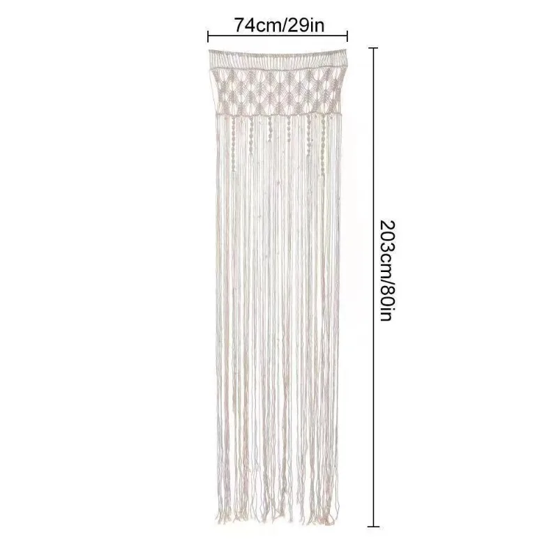 Cotton Rope Tassel Door Curtain - Bohemian Nordic Woven Decor 1 S0591f07f4a7b46e6b8a37c110afe3c51h