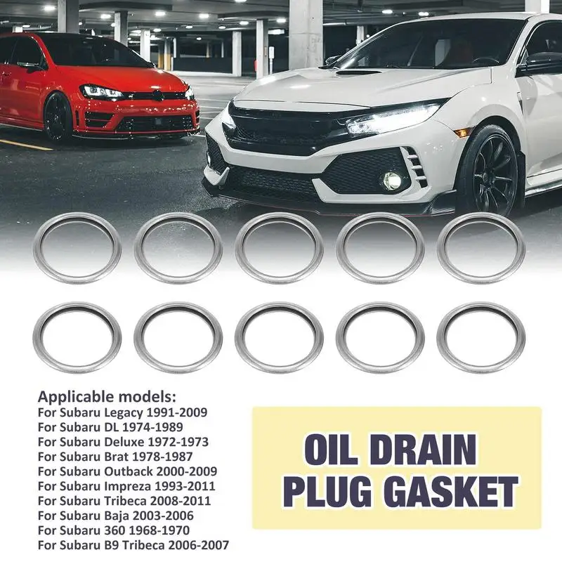 Oil Drain Plug Sealing Washer 10PCS Ring Aluminum Alloy Crush Washer Oil Drain Plug Sealing Gasket Auto Parts Car Accessories
Oil Drain Plug Sealing Washer 10PCS Ring Aluminum Alloy Crush Washer Oil Drain Plug Sealing Gasket Auto Parts Car Accessories