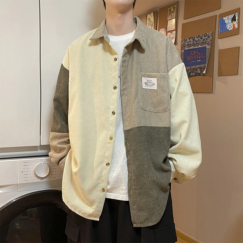 Corduroy Long Sleeve Men Shirt Streetwear Solid Color Casual Harajuku Oversized Shirts For Men Korean Shirt Woman
Corduroy Long Sleeve Men Shirt Streetwear Solid Color Casual Harajuku Oversized Shirts For Men Korean Shirt Woman