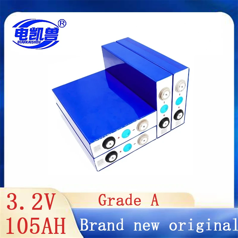 3.2V Lifepo4 105Ah Battery Rechargeable Battery Lithium Iron Phosphate Plastic Solar Cells DIY for Boat Golf Cart Camper Trucks
3.2V Lifepo4 105Ah Battery Rechargeable Battery Lithium Iron Phosphate Plastic Solar Cells DIY for Boat Golf Cart Camper Trucks