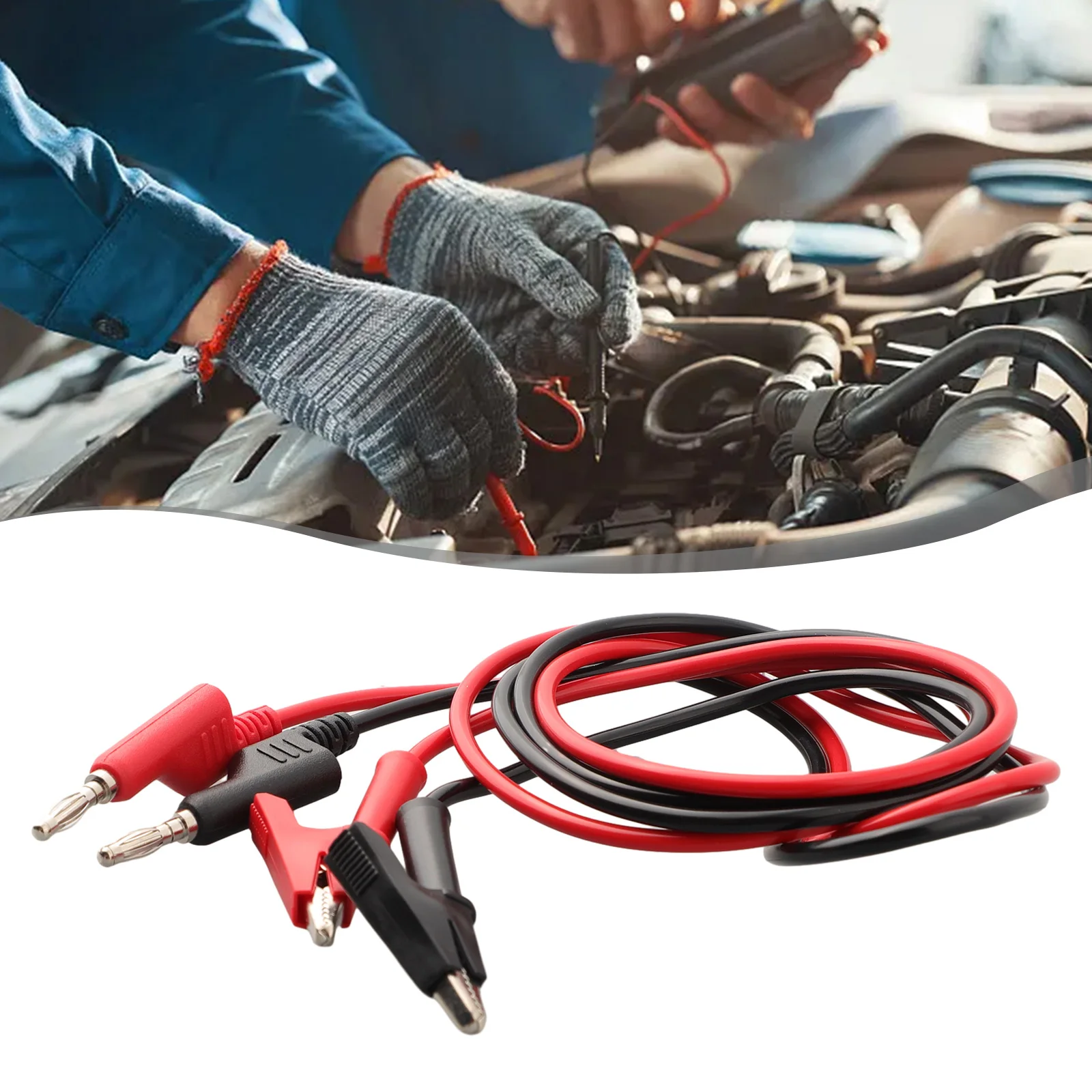 2PCS Multimeter Test Lead 4mm Banana Plug To Crocodile Alligator Clip Test 1M Cable Connector Red Black Pair Inspection Equip
2PCS Multimeter Test Lead 4mm Banana Plug To Crocodile Alligator Clip Test 1M Cable Connector Red Black Pair Inspection Equip