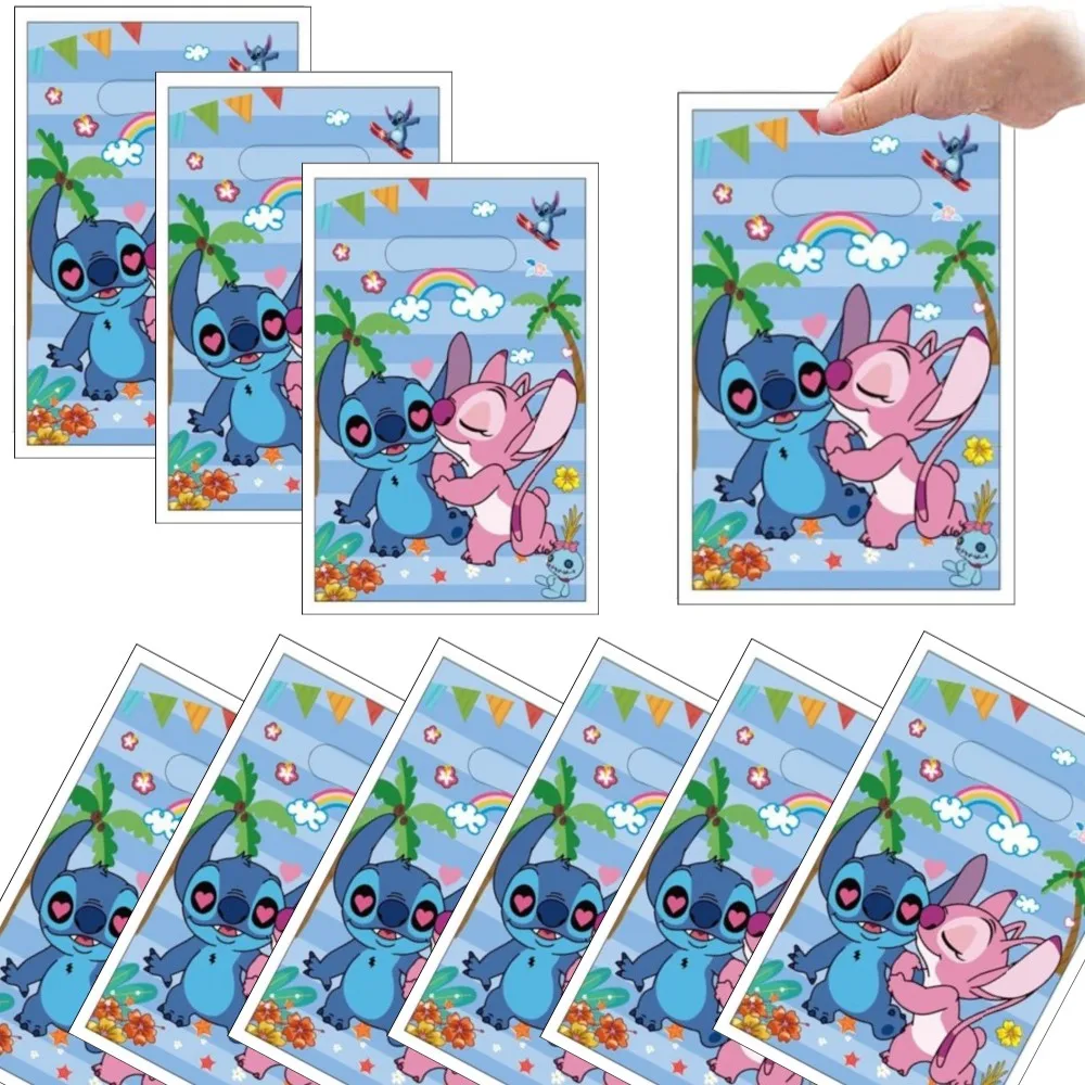 

Disney Lilo & Stitch Party Gift Bags Candy Cookie Packing Bags Cartoon Treat Favor Snack Bag Kids Baby Shower Birthday Supplies