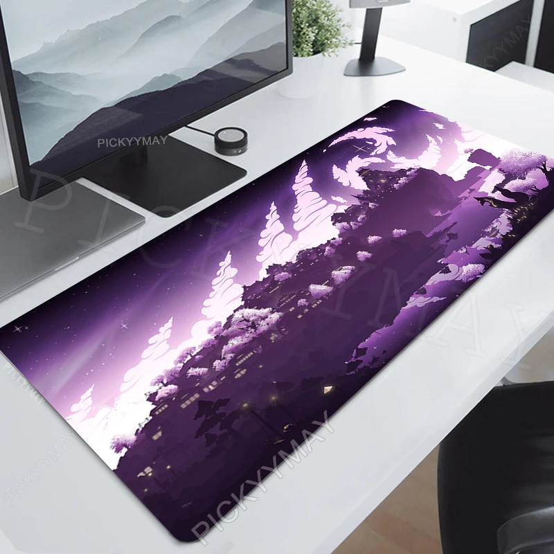 

Castle Forest Landscape Large Mouse Mat Gaming Mousepad Big Gamer Mousepads 900x400 Rubber Keyboard Mats Desk Pad Mouse Pads