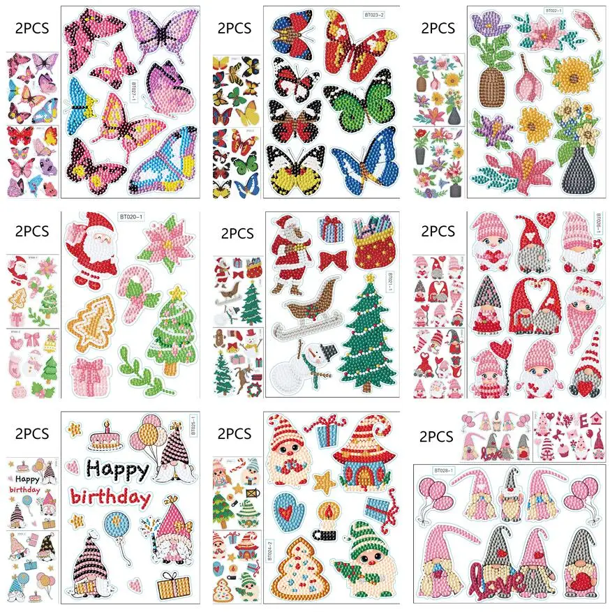 5D DIY Diamond Painting Stickers for Kids Butterfly Flower Cartoon Sticker Diamond Embroidery Mosaic Art Craft Children Toy Gift 
5D DIY Diamond Painting Stickers for Kids Butterfly Flower Cartoon Sticker Diamond Embroidery Mosaic Art Craft Children Toy Gift