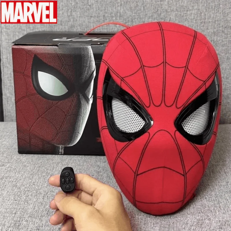 Hot Spiderman Electronic Mask Moving Eyes Spider Man Cosplay 1:1 Remote Control Elastic Headgear Model Toys Adult Birthday Toys
Hot Spiderman Electronic Mask Moving Eyes Spider Man Cosplay 1:1 Remote Control Elastic Headgear Model Toys Adult Birthday Toys