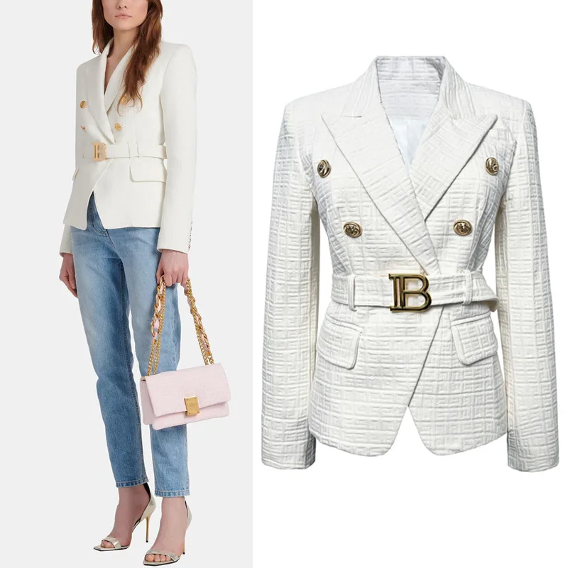 Autumn And Winter 2022 New Fashion Suit Collar Lion Head Double Breasted Slim Short Jacquard Women's Suit Top Coat
Autumn And Winter 2022 New Fashion Suit Collar Lion Head Double Breasted Slim Short Jacquard Women's Suit Top Coat