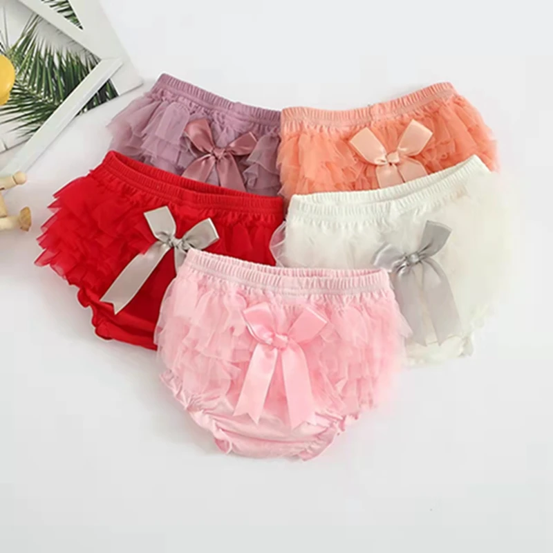 

Ruffle Baby Bloomers Diaper Cover Newborn Tutu Ruffled Panties Baby Girls Cotton Infant Baby Short