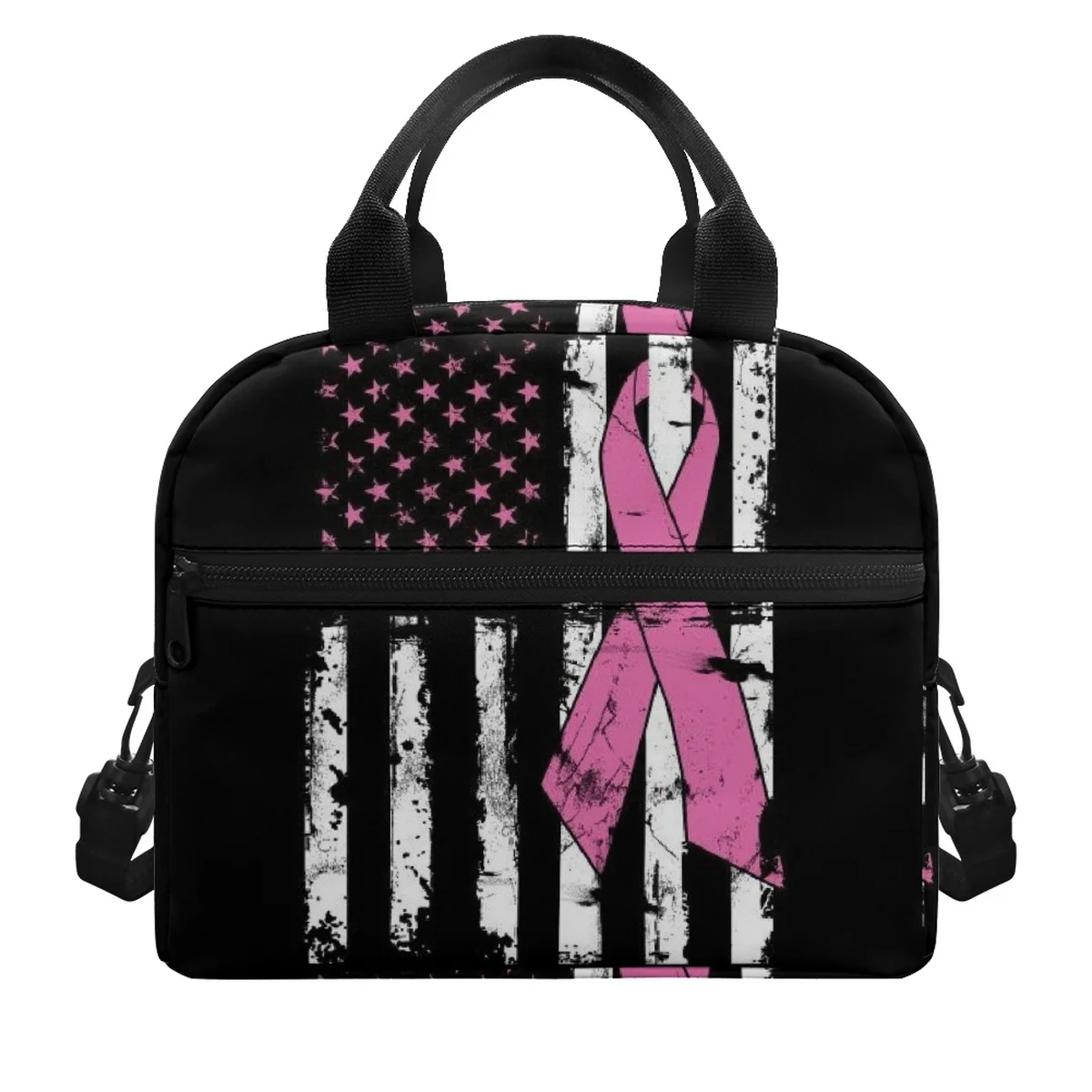 FORUDESIGNS Trendy Pink Ribbon Design Insulated Bags Lunch Box Lightweight Zipper Women's Thermal Lunchbox Picnic Party
FORUDESIGNS Trendy Pink Ribbon Design Insulated Bags Lunch Box Lightweight Zipper Women's Thermal Lunchbox Picnic Party
