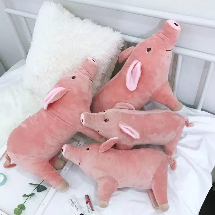 

25CM Cartoon Simulation Pig Plush Dolls Toy Pink Piggy Pillow Figurine Cute Animal Pig Soft Stuffed Dolls Kids Gift Toy
