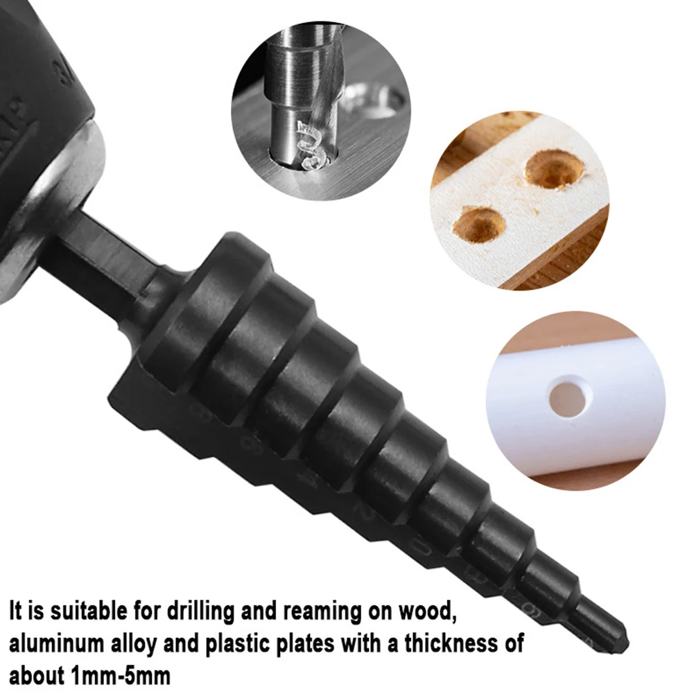 Replacement Garden Home Step Drill Bit Electric Drill 3 Sided Shanks Design HSS Steel Heat Treated Highly Polished
Replacement Garden Home Step Drill Bit Electric Drill 3 Sided Shanks Design HSS Steel Heat Treated Highly Polished