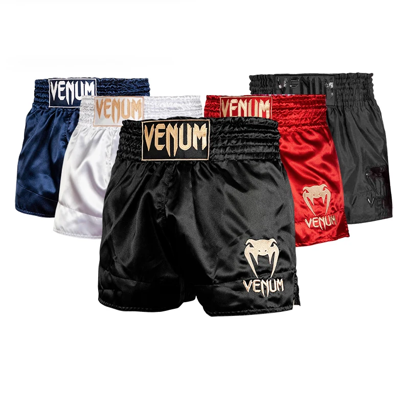 

Original Training Muay Thai Gym Fighting Shorts Fitness Combat Sports Pants Embroidery Style Boxing Shorts Sweat Pants