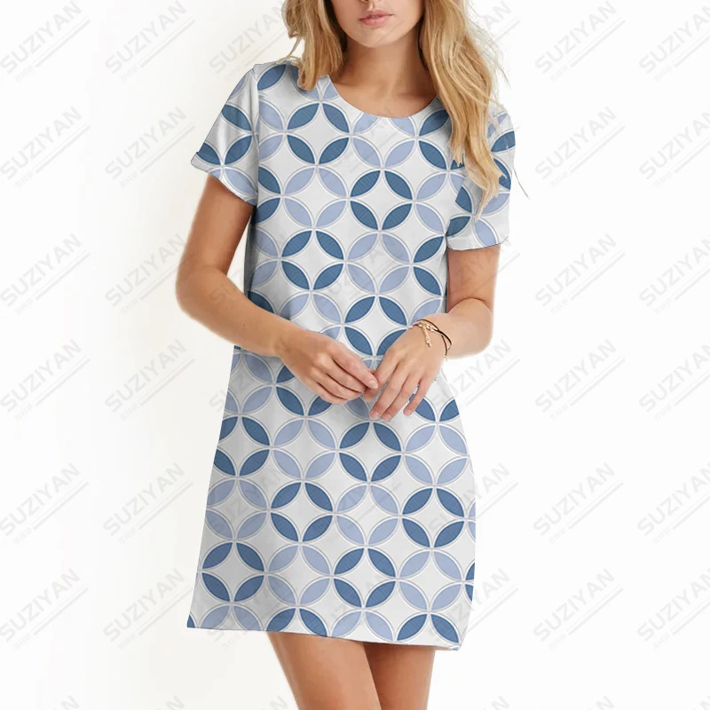 2023 Summer High-quality Dress Fashion Temperament Dress Ethnic Style Print Dress Woman Simple Casual Short-sleeved Dress
2023 Summer High-quality Dress Fashion Temperament Dress Ethnic Style Print Dress Woman Simple Casual Short-sleeved Dress