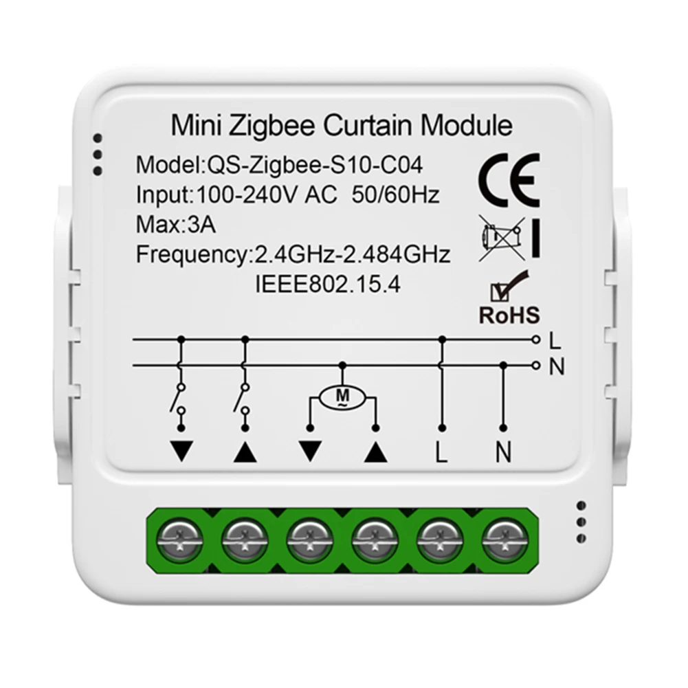 Smart Wifi Curtain Module Blind Switch For ZigBee Smart Curtain Switch Module For Roller Blinds Shutter Smart Life
Smart Wifi Curtain Module Blind Switch For ZigBee Smart Curtain Switch Module For Roller Blinds Shutter Smart Life