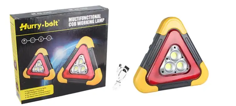 2-IN-1 Solar Emergency Triangular Roadside Warning Light Safety Emergency Breakdown Alarm lamp Portable Flashing light on hand 2-IN-1 Solar Emergency Triangular Roadside Warning Light Safety Emergency Breakdown Alarm lamp Portable Flashing light on hand