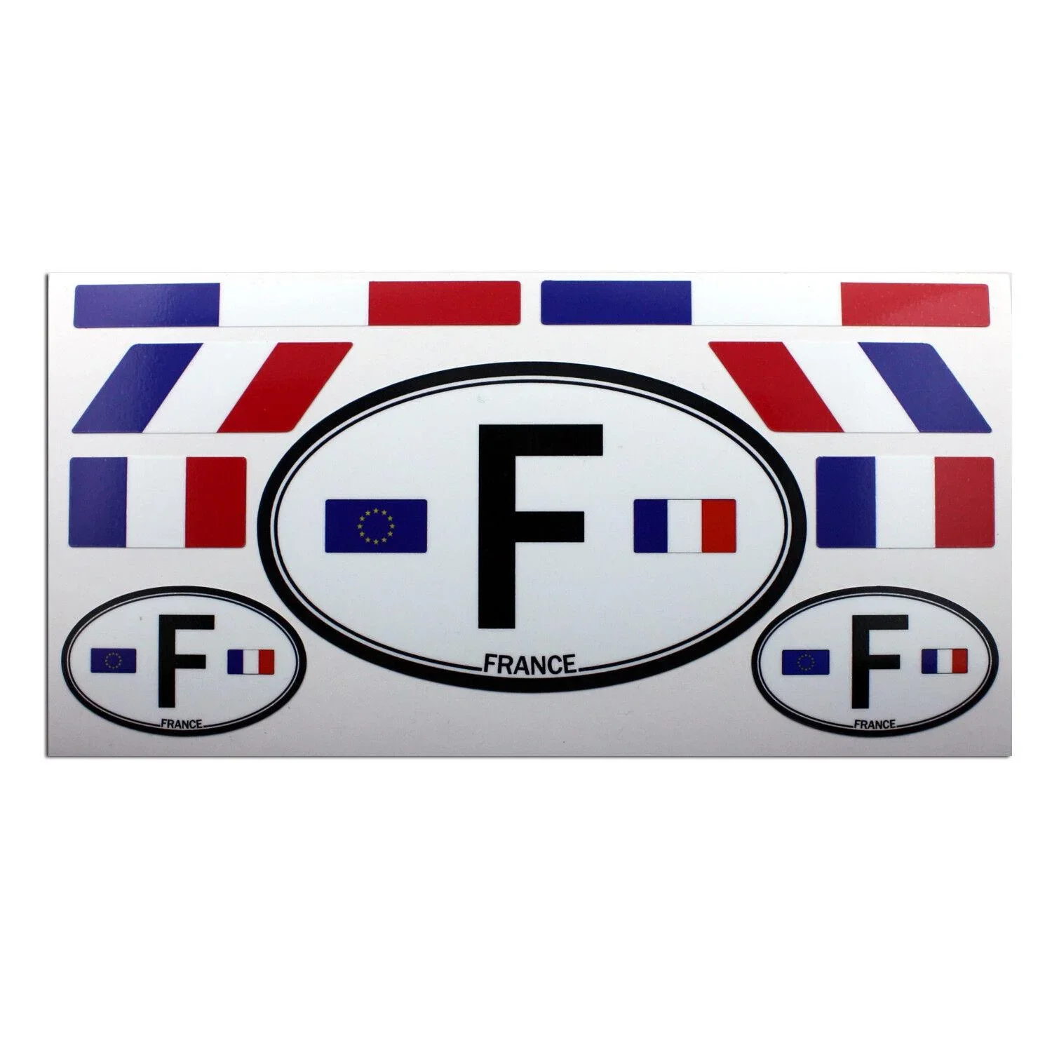 For Set of 9 France flags and letter F car country sign Laminated Decals Stickers
For Set of 9 France flags and letter F car country sign Laminated Decals Stickers