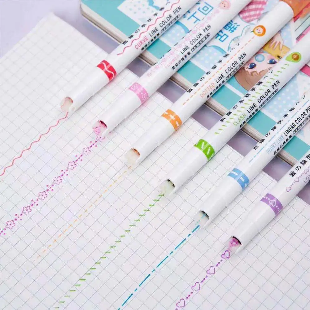 Double-ended Curve Highlighter Pen 8-piece Dual-tip Curve Highlighter Pen Set for Kids Journaling Note Taking 0.5mm Nib 8 Colors
Double-ended Curve Highlighter Pen 8-piece Dual-tip Curve Highlighter Pen Set for Kids Journaling Note Taking 0.5mm Nib 8 Colors